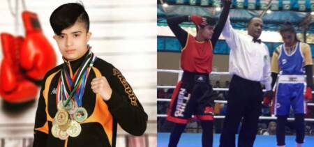 balochi girl chops hair boxer