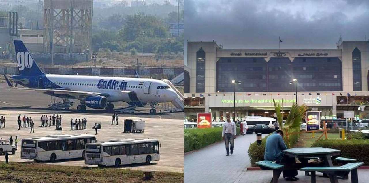 Indian Plane Emergency Landing Karachi reason