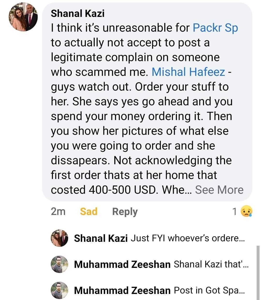 group comments