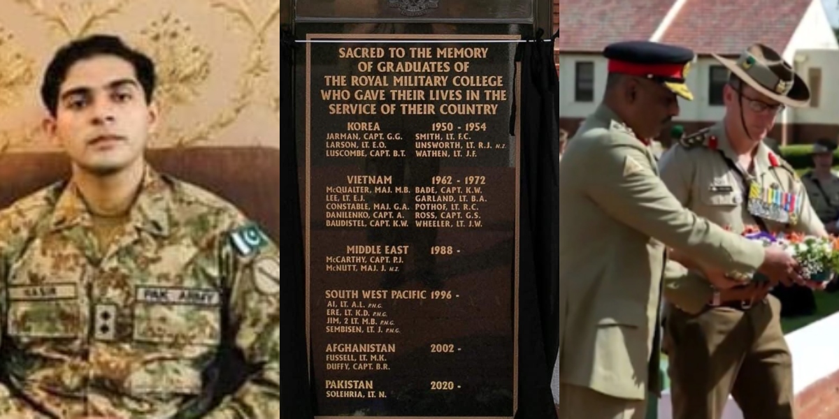 Australian Military Pays Special Tribute To Martyred Lt Nasir Khalid