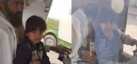 Little Girl Helps Her Disabled Father By Driving Rickshaw With Him