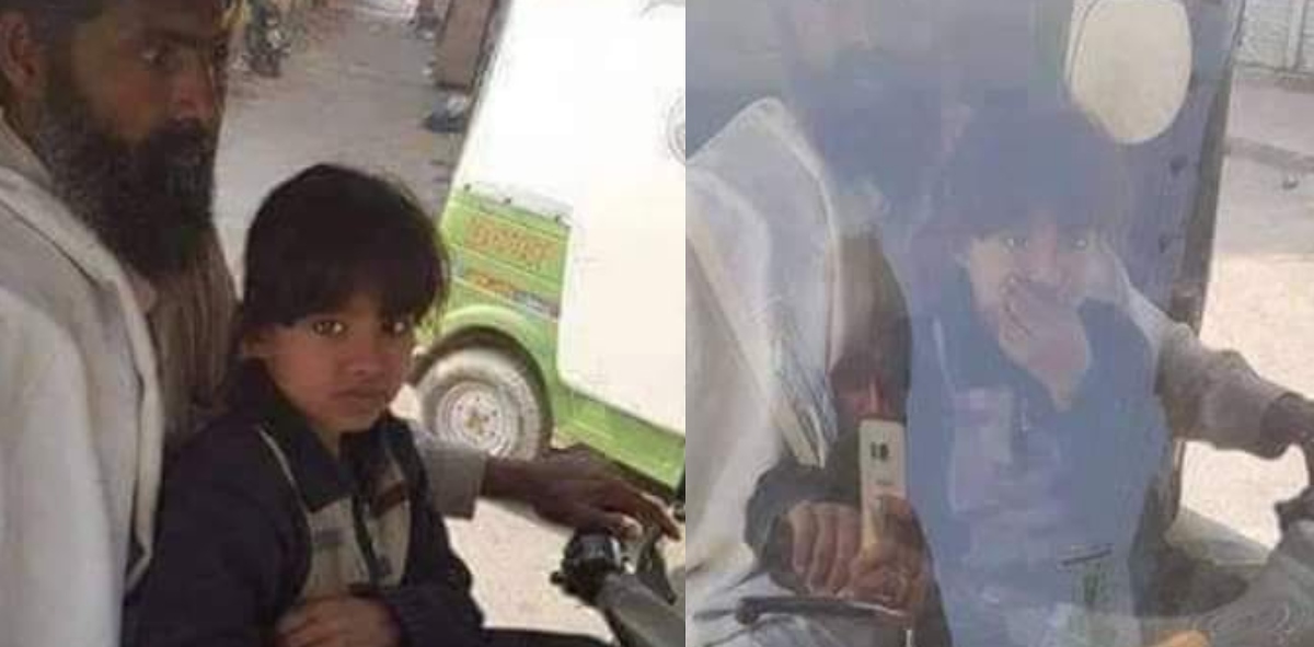 Little Girl Helps Her Disabled Father By Driving Rickshaw With Him