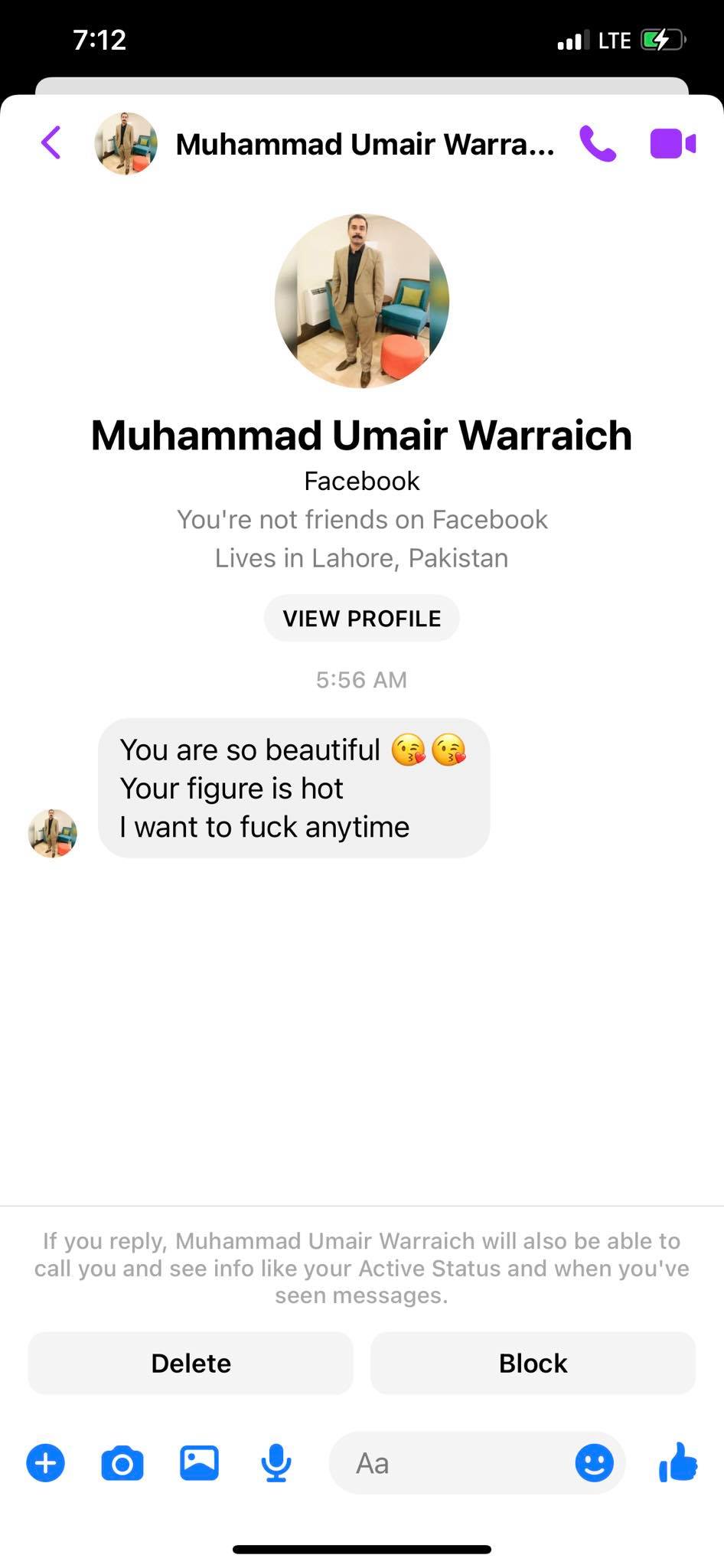 Dirty Messages Facebook warraich