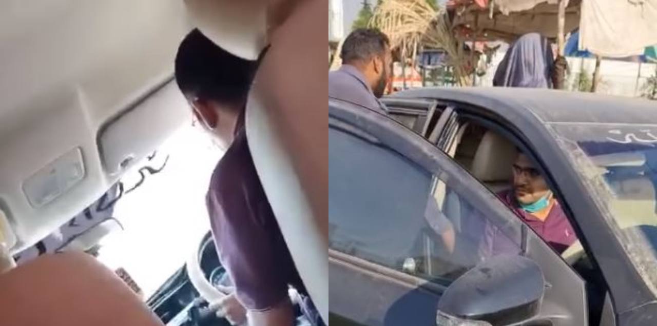 women helps arresting accused