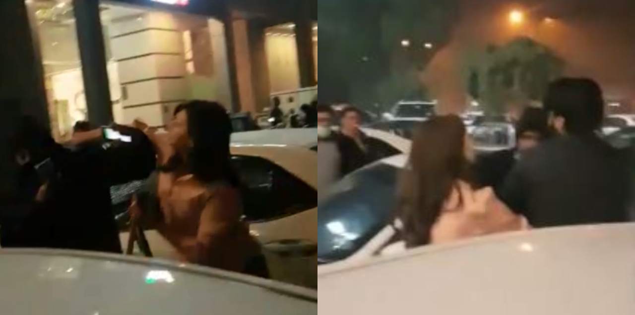 drunk woman assaults police lahore