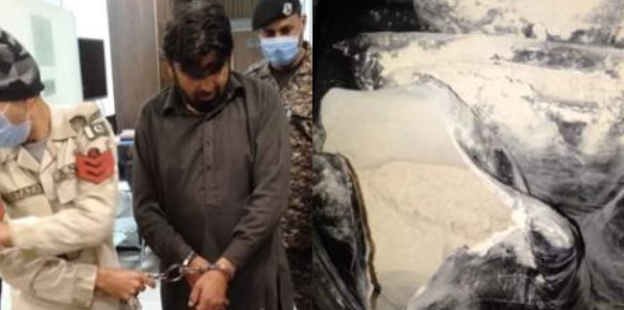 heroin islamabad airport