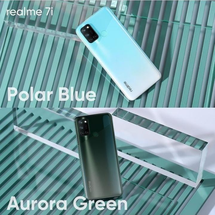 polar blue aurora green phone