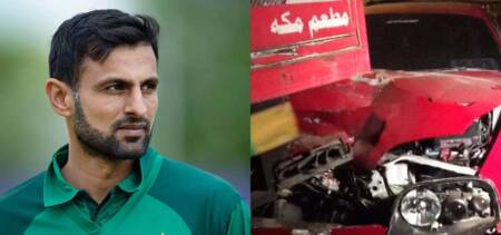 shoaib malik accident