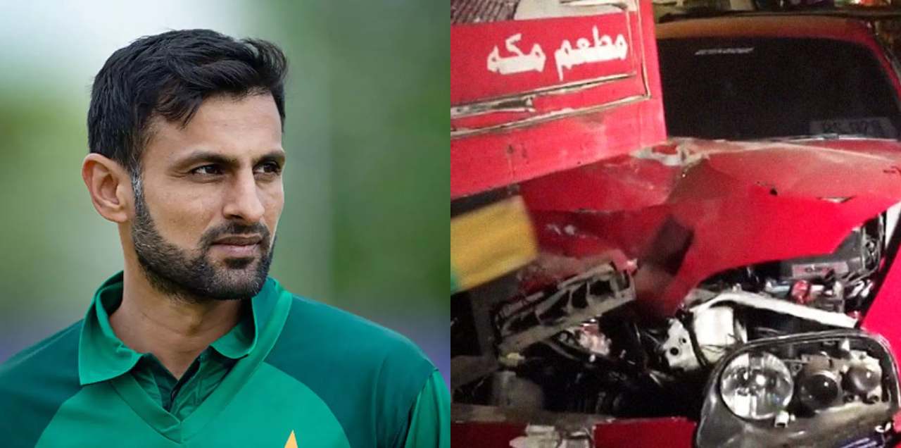 shoaib malik accident