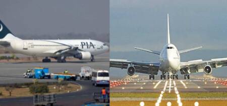 PIA Plane Malaysian Authorities fight