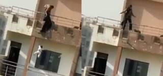 Karachi Woman Jumps Off Baby