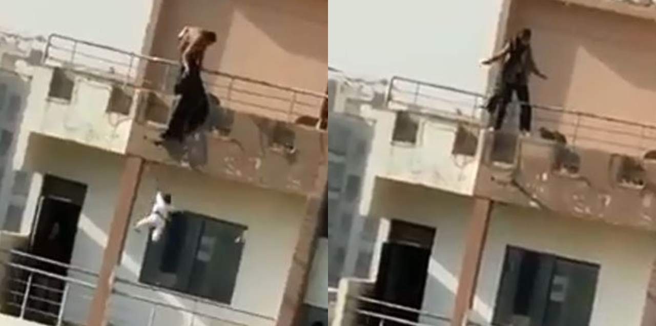 Karachi Woman Jumps Off Baby