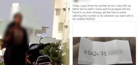 girl exposed tharki throw number
