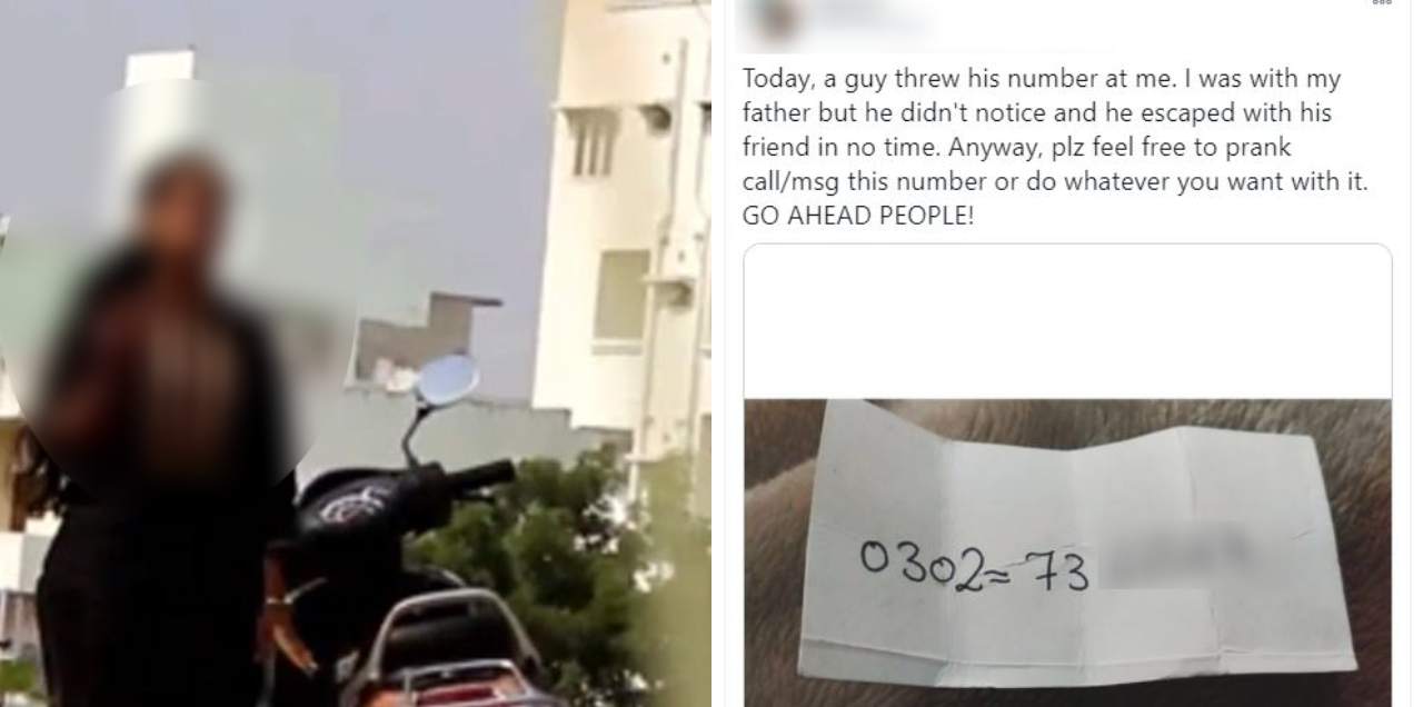girl exposed tharki throw number