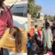 newlywed couple feeding needy reception pakistan