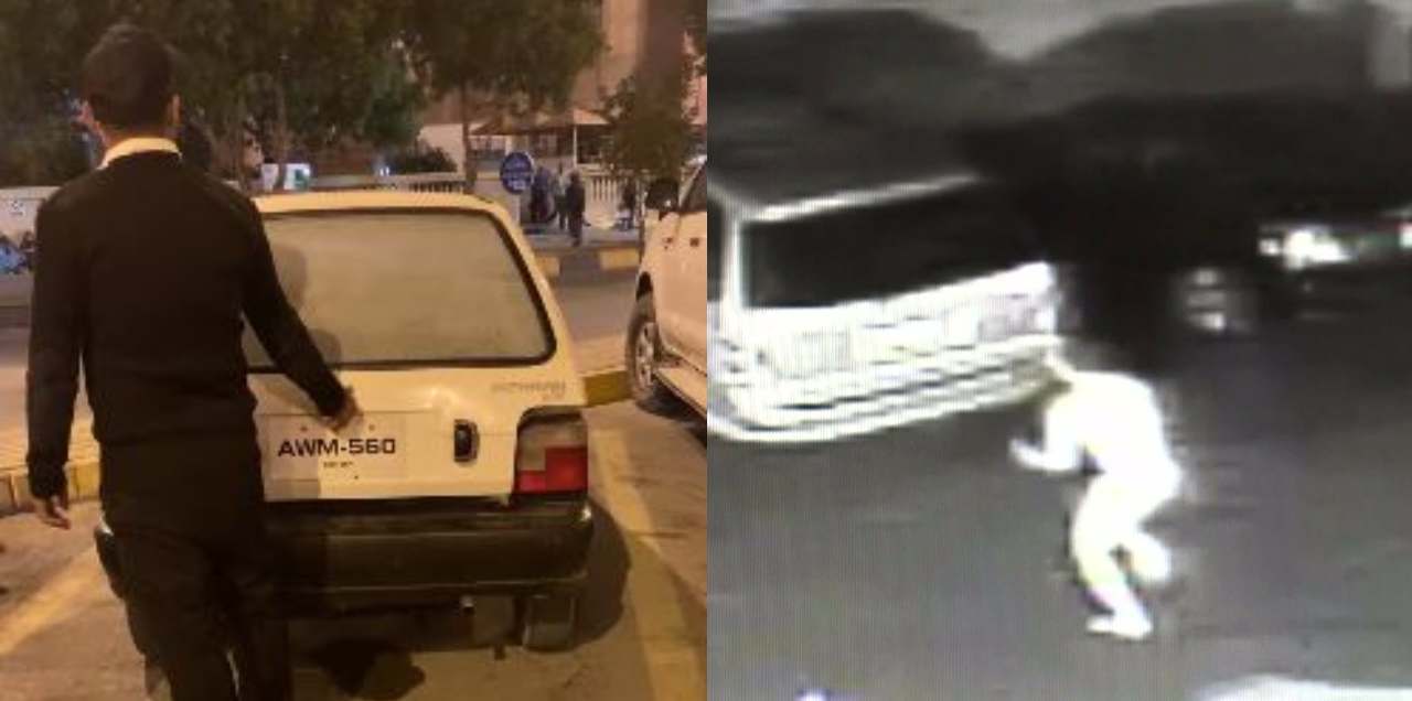 man naked car trunk karachi mall