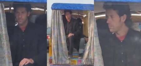 imran khan in rickshaw