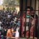 police arrest students protest on-campus exams