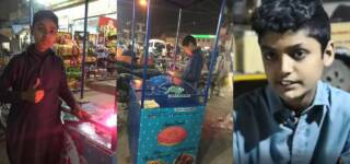 13-Year-Old Boy abdul waris food stall