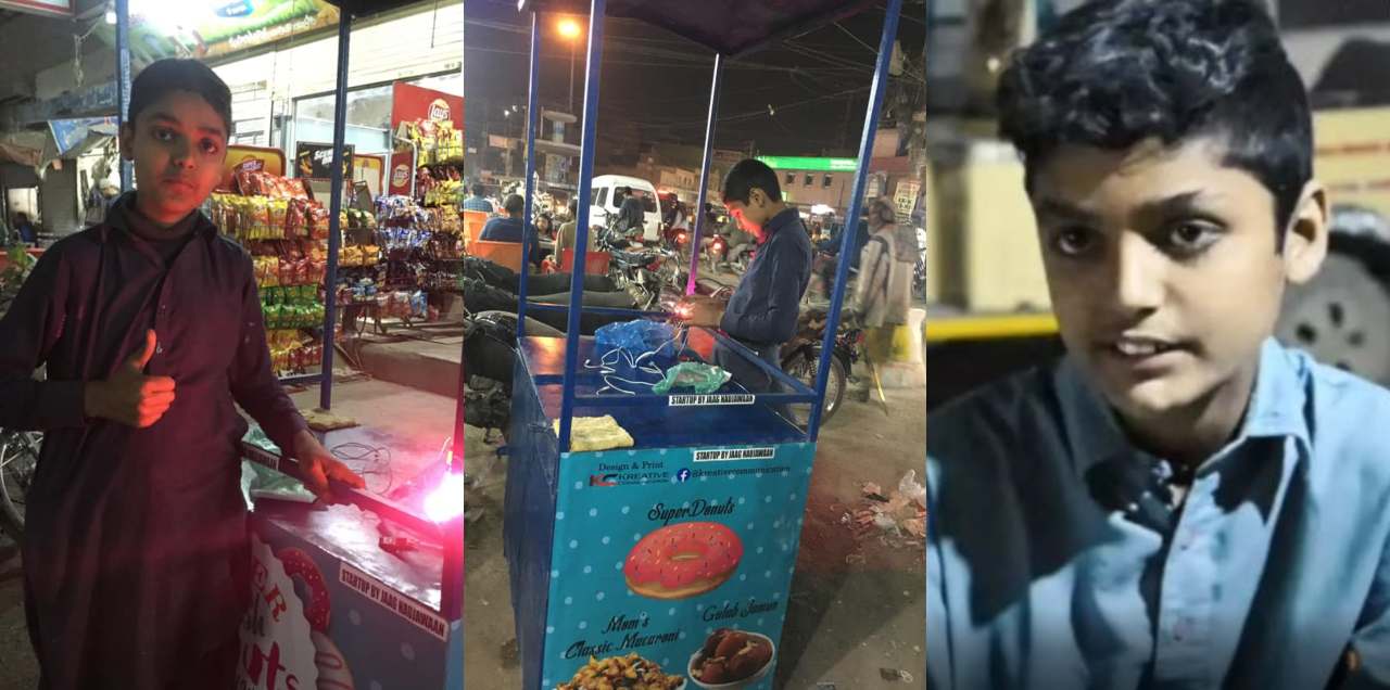 13-Year-Old Boy abdul waris food stall