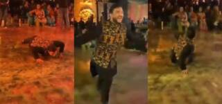 man dances wedding viral moves