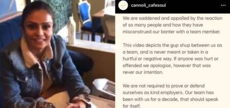 Café Cannoli Errors apology letter