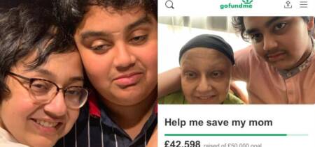 Pakistani boy gofundme mom cancer