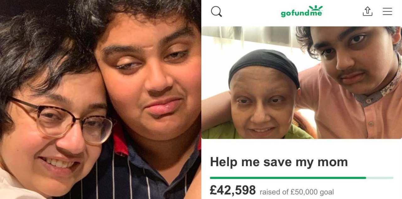 Pakistani boy gofundme mom cancer