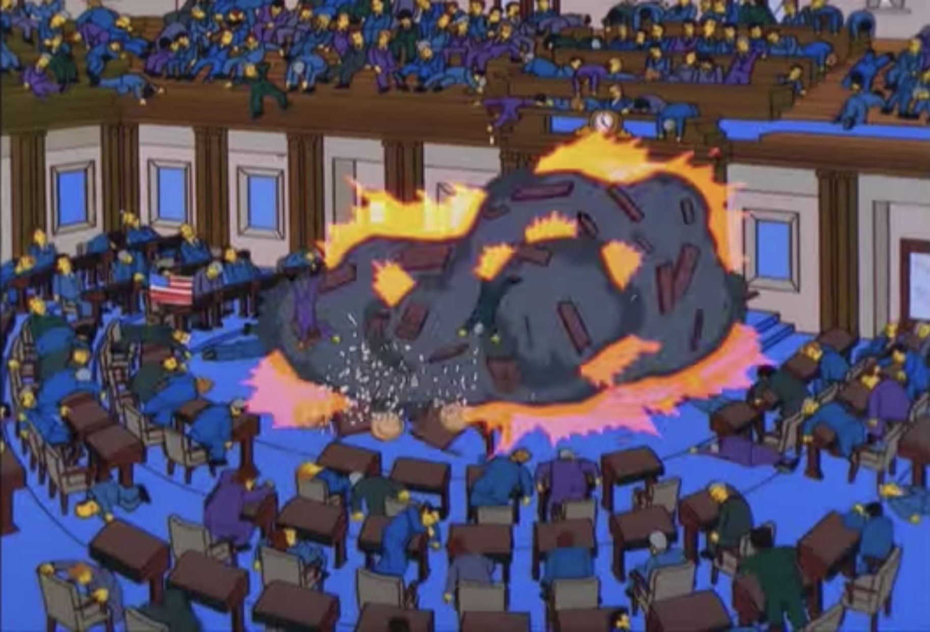 simpsons us capitol hill riot