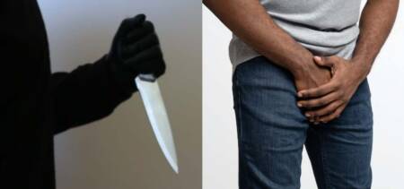 man's genitals chopped off