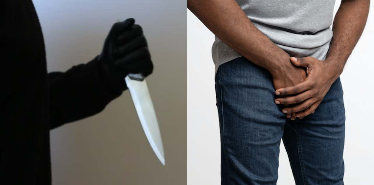 man's genitals chopped off