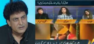 Khalil Ur Rehman abusing Female Panelist