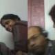 professor wife kissing during zoom class
