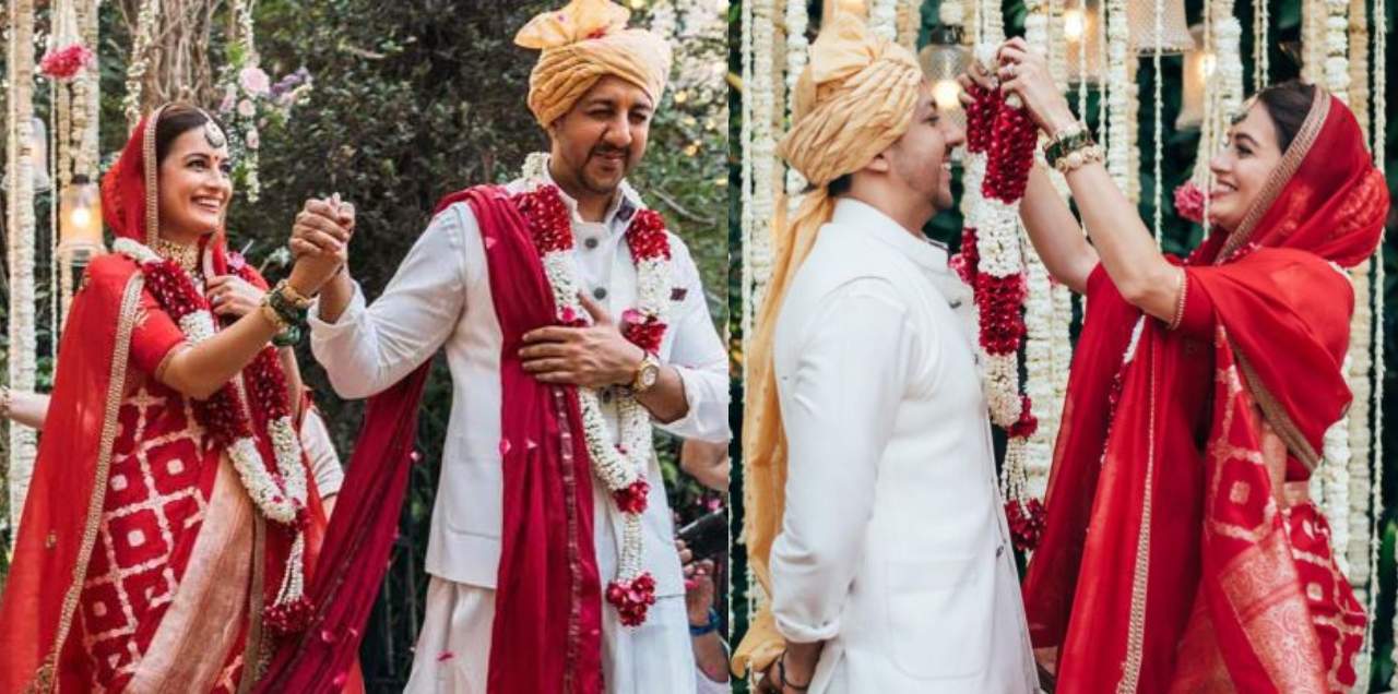 dia mirza ties knot pictures