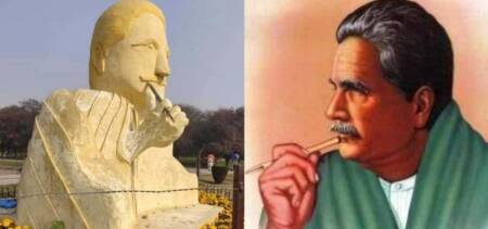allama iqbal sculpture in lahore