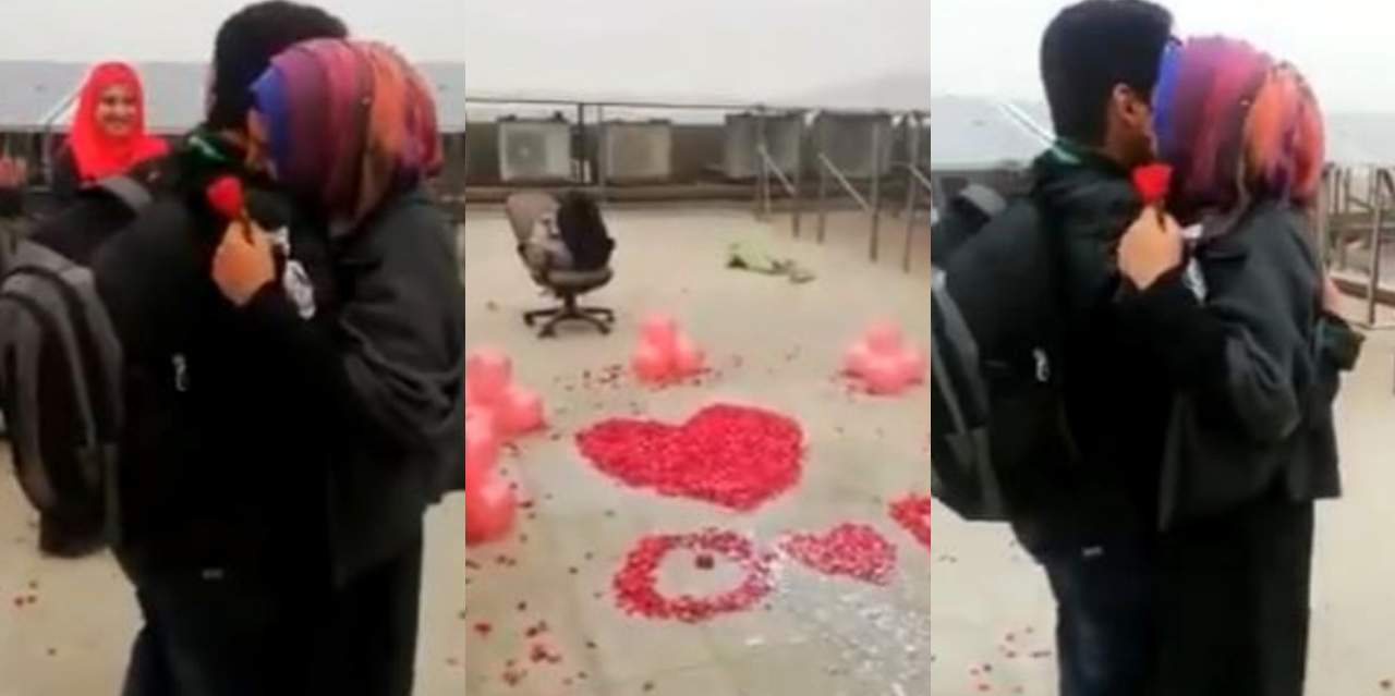 Pakistani University Couple proposal