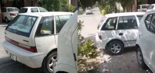 man harass women wrong parking