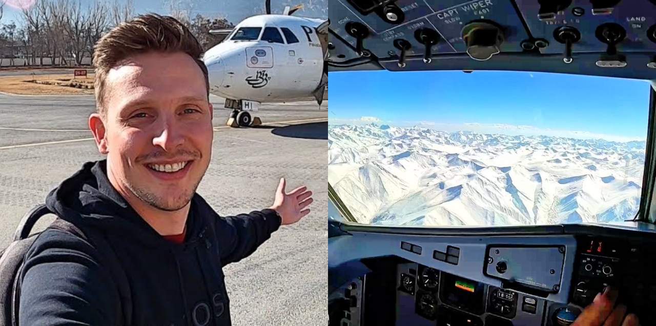 German Vlogger PIA Gilgit-Baltistan flight