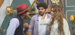 comedian basit ali angry in morning show