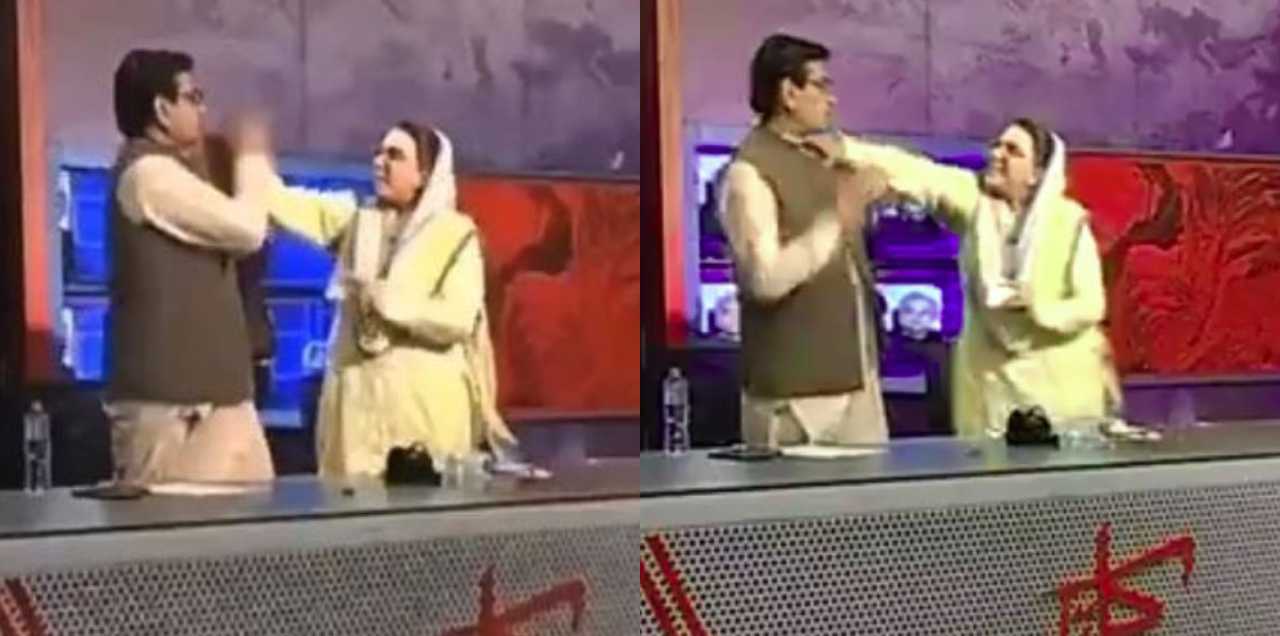 Firdous Slaps PPP MNA talk show