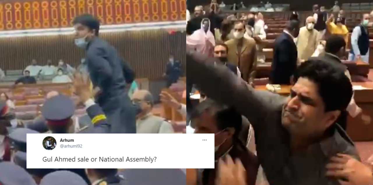 NA govt opposition abuses murad saeed