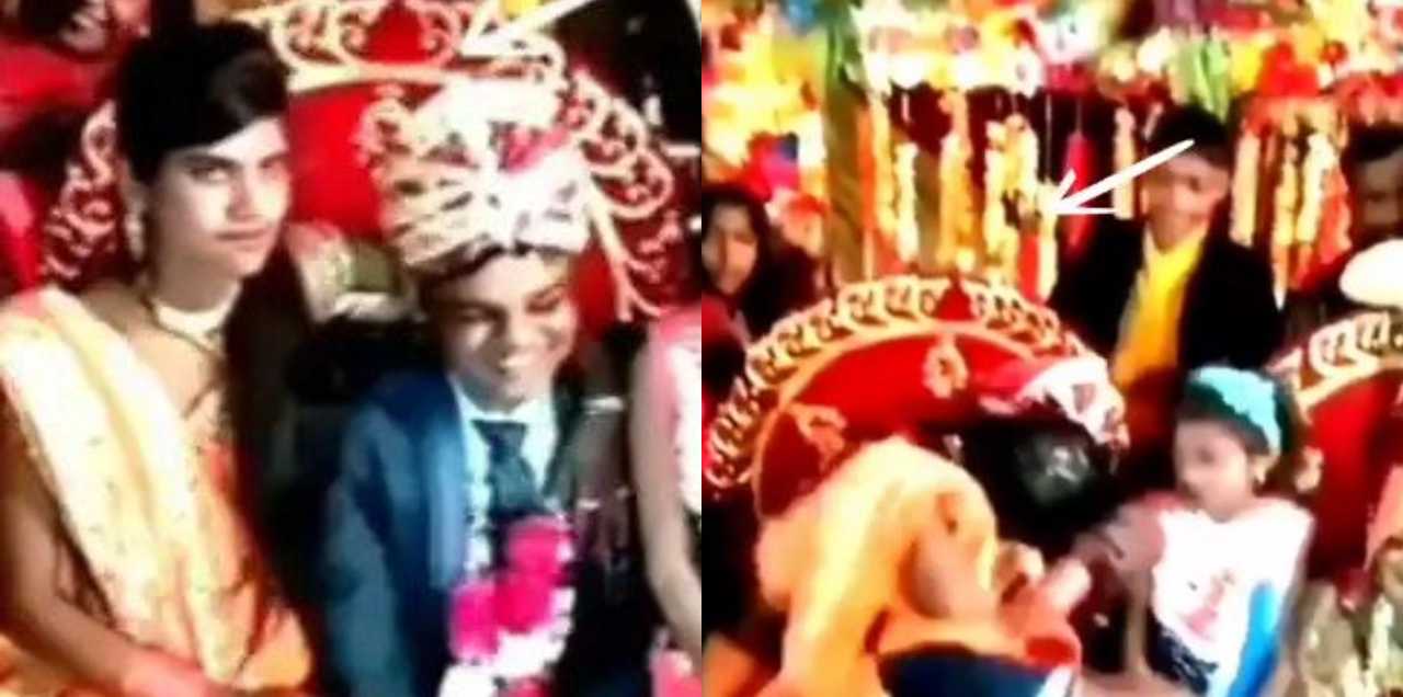 brides sister kisses groom