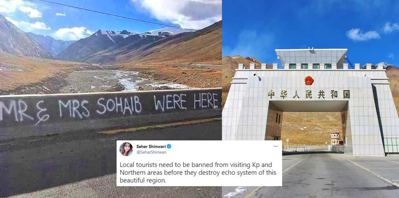shoaib vandalized khunjerab pass