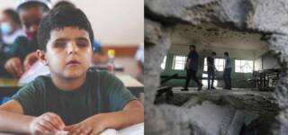 8 year old gaza boy dreams of school