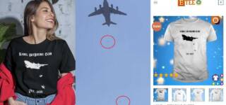 afghans falling plane t-shirts