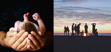 father sells newborn party friends