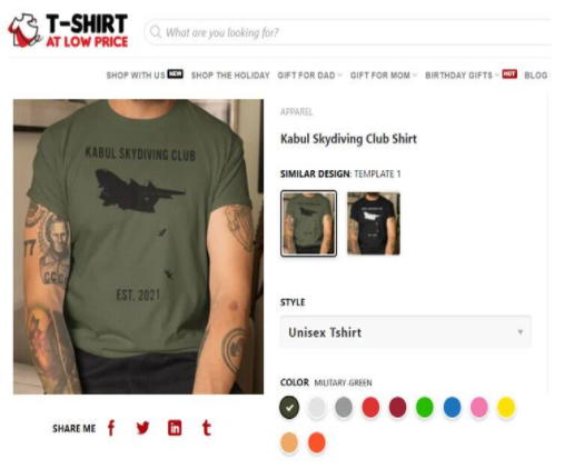 afghans t-shirt