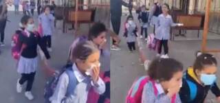 israel tear gas primary school