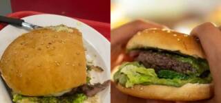 finger in burger