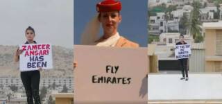 zameer ansari copy emirates ad